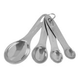 4 Piece Stainless Steel Measuring Spoon Set