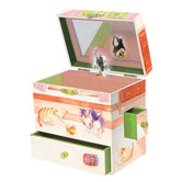 Curious Kittens Treasure Music Box