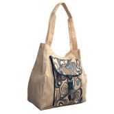 Natural Aquarelle Shopping Tote