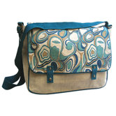Natural Blue Harmony Messenger Bag