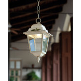 Gorizia 17.5 cm 1 Light Pendant in White-Gold