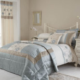 Alicia Duvet Cover Set in Duck Egg