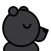 Animals Black Bear Painting