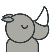 Animals Rhino Painting
