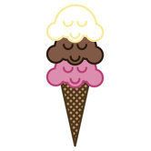 Sweets and Confections with Ice-cream Painting