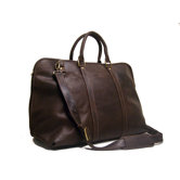 25" Distressed Leather Getaway Travel Duffel