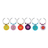 Peaceful Garden Wine Charm (Set of 6)
