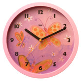 Children Wall Clock with Butterflies