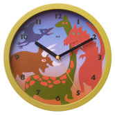 Children Wall Clock with Dinosaurs