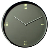 Modernist Steel Wall Clock Dominos