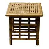 Bamboo Square Side Table