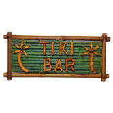 Natural Bamboo Tiki Bar Sign