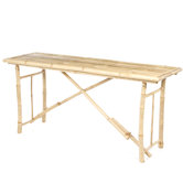Long Bamboo Dining Table