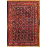 Sarouk Blue Floral Rug
