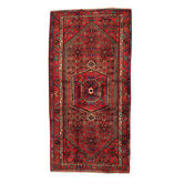 Kourd Rust Floral Medallion Rug