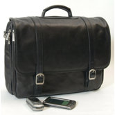 Tuscan Executive Laptop Briefcase in Black