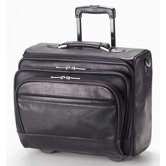 Tuscan Business Class Rolling Laptop Bag in Black