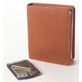 Faux Leather Super Clutch Zippered Organizer