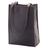 Vachetta Lunch Box Style Tote in Caf&eacute;