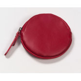Round Coin Purse in Red