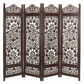 Metro Wood 4-Panel Screen