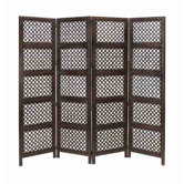 Loft Wood 4 Panel Screen