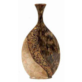 Loft Small-Scale Ceramic/Capiz Shell Vase