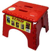 9" x 11.5" EZ Folds Folding Step Stool in Red