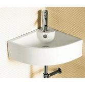 5.63"x18.3" Corner Bathroom Vessel Sink