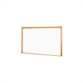 MLC Deluxe Markerboard with Wood Trim 4'H x 6'W