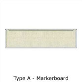 Series 800 Type A Markerboard 4'H x 8'W