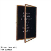 No. 594 Radius Corner LCS Bulletin Board and Directory Cabinet