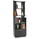 Bookcase with Storage Area in Espresso Wenge