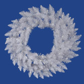 Crystal White Spruce 72" Wreath