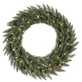 Camdon Fir 72" Wreath with Clear Lights
