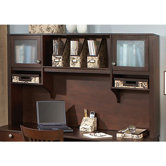 Grand Expressions 66" Hutch with Overhead Storage in Warm Molasses Finish