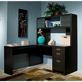 Small Space L-Shape Desk Office Suite