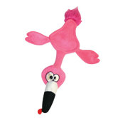 Flattie Pink Flamingo Dog Toy