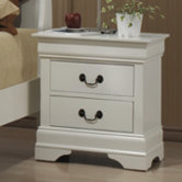 Zurich 2 Drawer Bedside Table
