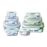Go Green Glasslock Assorted 8-Piece Food Storage Container Set