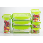 Premium 14 Piece Rectangle Food Storage Container Set