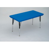 Rectangular Plastic Activity Table with Standard Legs