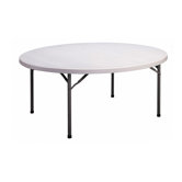71" W Round Folding Table