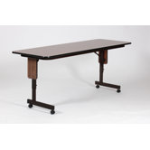 96" W x 24" D Panel Leg Folding Seminar Table with Adjustable Leg