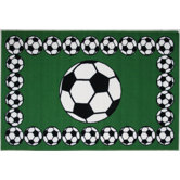 Fun Time Soccer Time Kids Rug