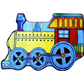 Fun Shape High Pile Train Kids Rug