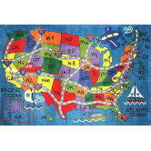 Supreme Travel Fun Classroom Kids Rug