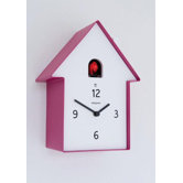 Cuckoo Meridiana Wall Clock in Magenta