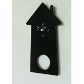 Cuckoo Pendulum Wall Clock in Black