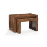 Cube Sheesham Nest of Two Tables